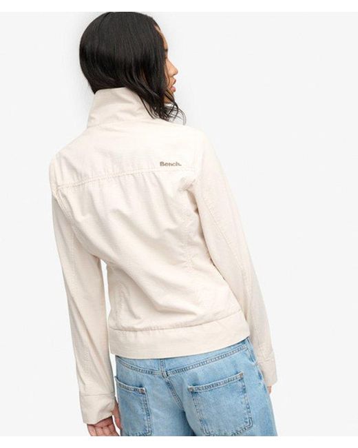 Superdry Bench Double Zip Funnel Ripstop Jas in het Blue