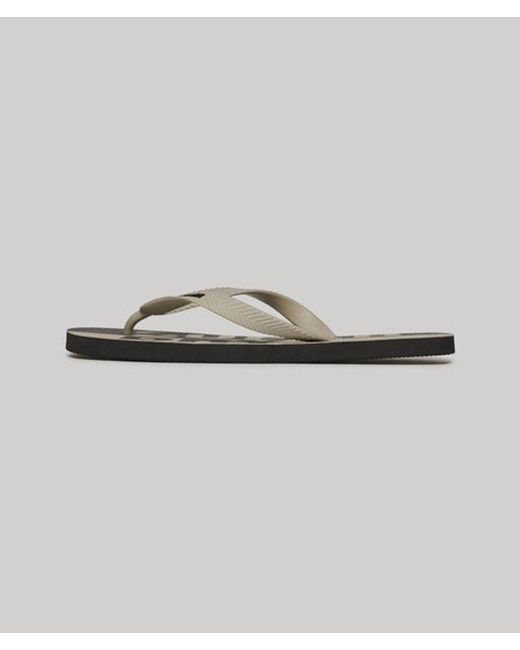 Superdry Metallic & Co Logo Flip Flops for men