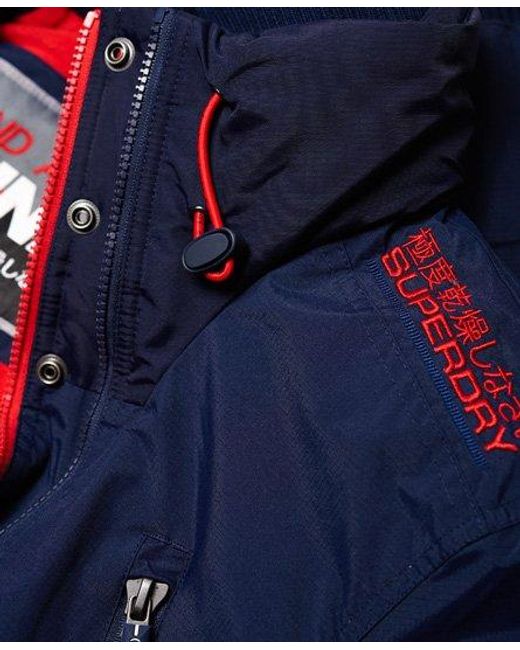 Superdry Blue Polar Sd-Windattacker Jacket Nautical/Rebel for men