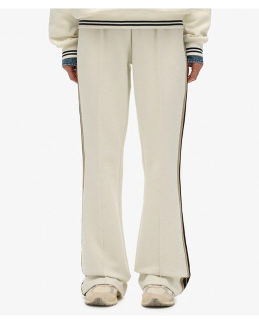 Superdry White & Co Studios Stripe Straight joggers