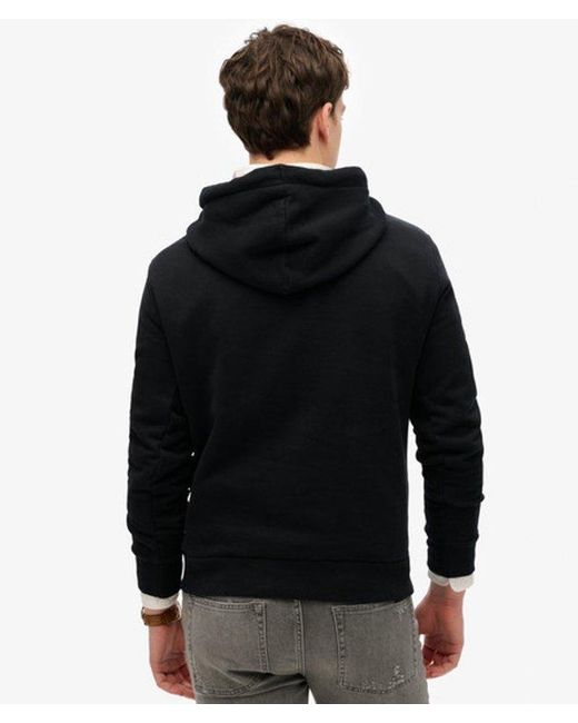 Superdry Black Work Shop Hoodie for men