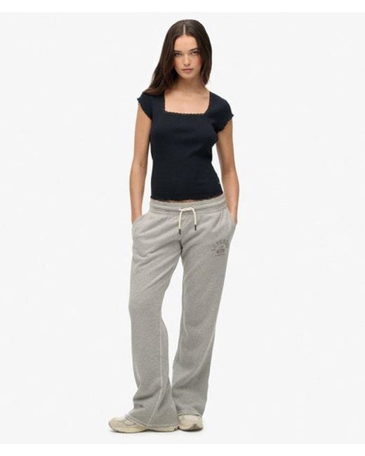 Superdry Black & Co Athletic Essentials Low Rise Flare joggers
