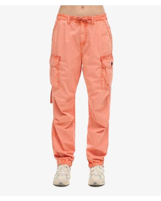 Superdry Red & Co Ladies Classic Low Rise Parachute Cargo Pants
