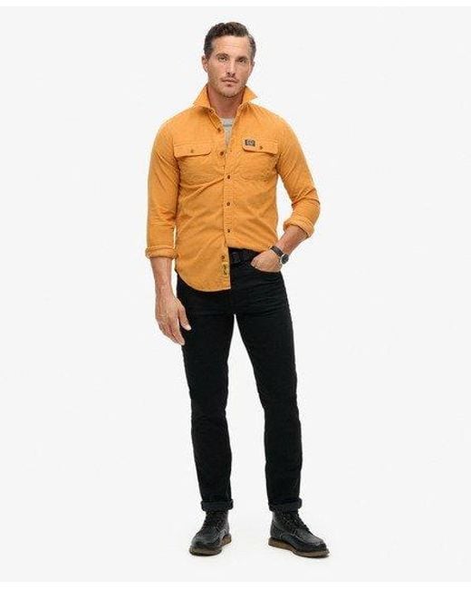Superdry Trailsman Corduroy Overhemd Met Relaxte Pasvorm in het Orange voor heren