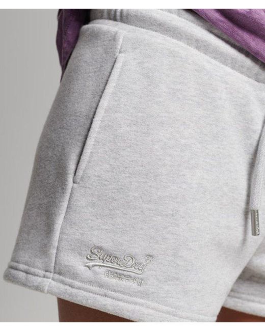 Superdry Purple & Co Organic Cotton Vintage Logo Jersey Shorts
