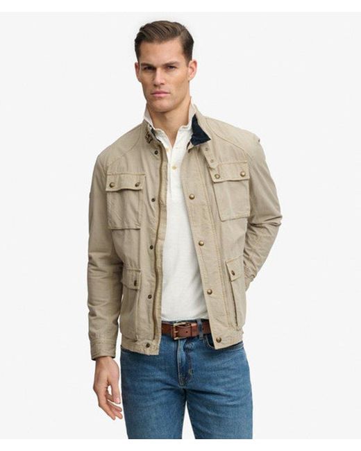 Superdry Natural & Co Merchant Ripstop Racer Jacket for men