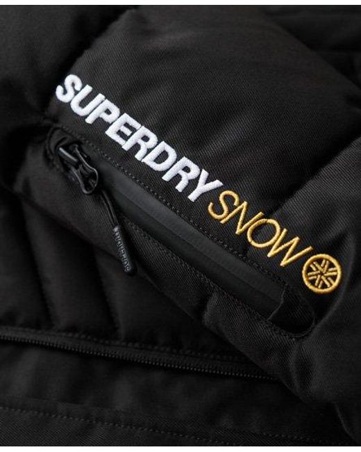 Superdry Sport Luxe Ski-pufferjas in het Black