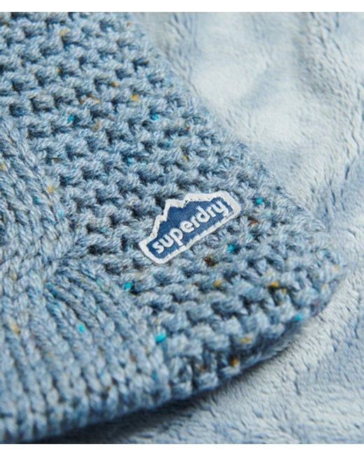 Superdry Blue & Co Cable Knit Scarf