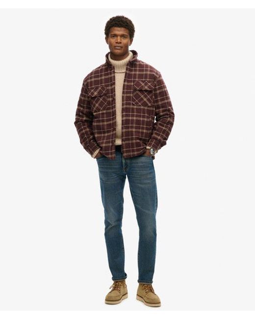 Superdry Brown & Co Surplus Check Jacket for men