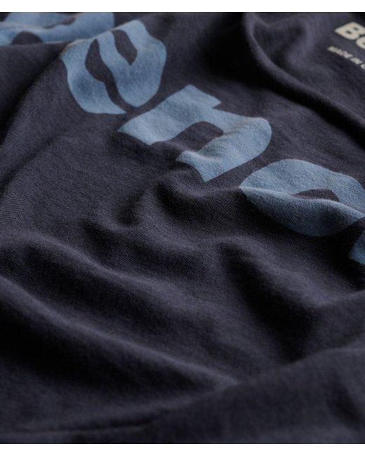 Superdry Blue Bench X & Co Bench Fitted Long Sleeve Layer Top