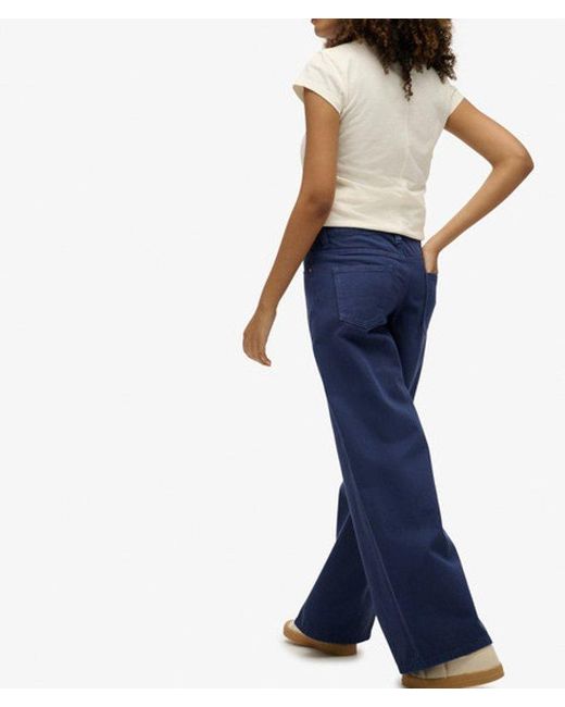 Superdry Blue & Co Mid Rise baggy Pants