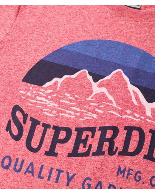 Superdry Red & Co Classic Great Outdoors Relaxed T-shirt for men