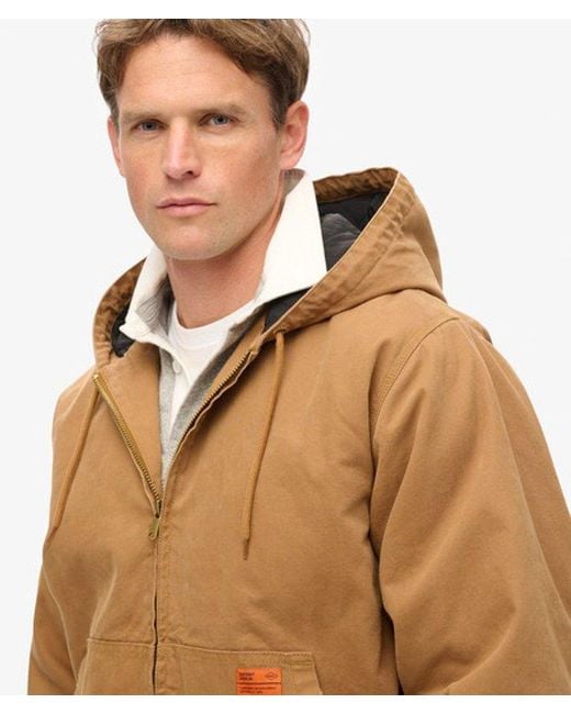 Superdry Surplus-bomberjack Met Capuchon in het Brown voor heren