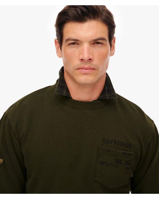 Superdry Green & Co Utility Loose Sweatshirt for men