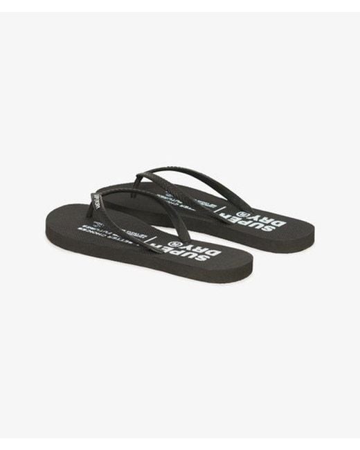 Superdry Black & Co Studios Flip Flops