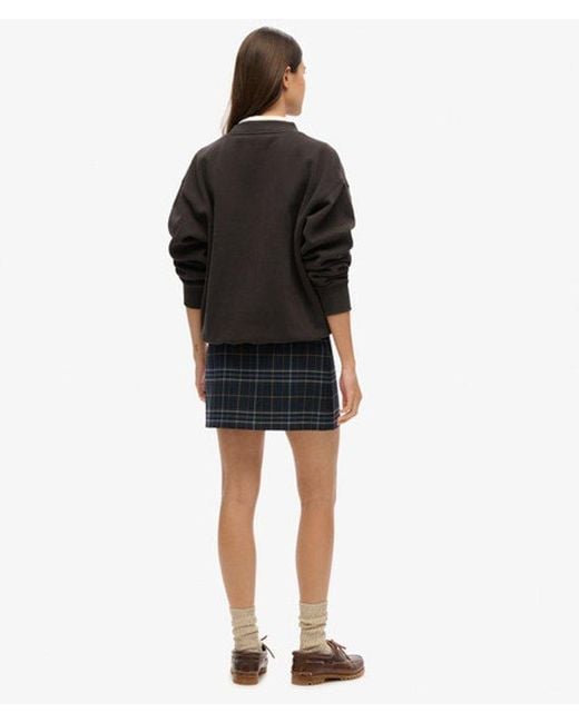 Superdry Black & Co Ladies Classic Check Mini Skirt