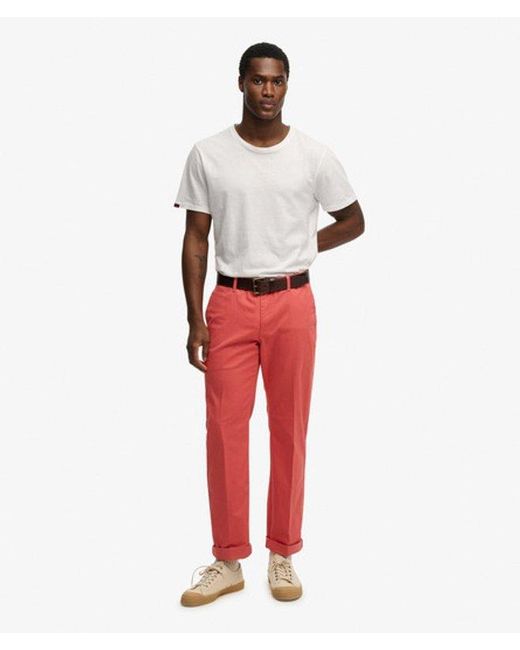 Superdry Red & Co Premium Regular Chinos for men