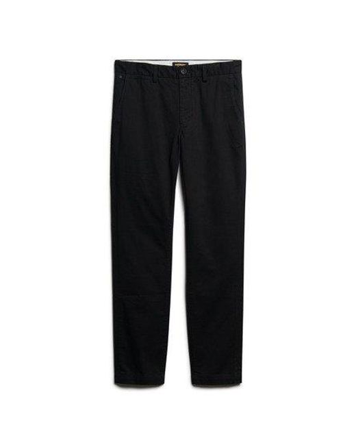 Superdry Natural Slim Fit Tapered Stretch Chino Trousers for men