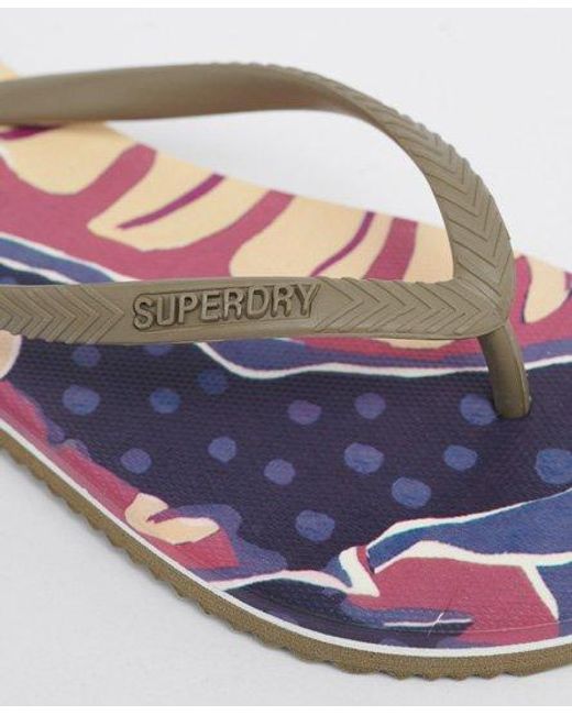Superdry Multicolor Classic Flip Flop Cut About Leaves Aop