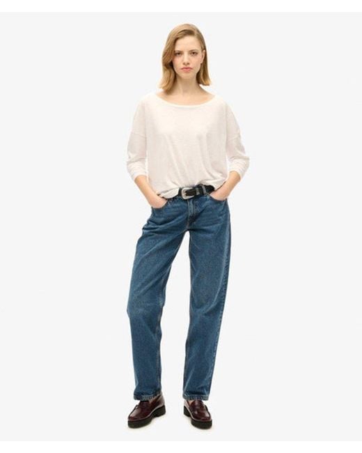 Superdry White & Co Long Sleeve Jersey Top