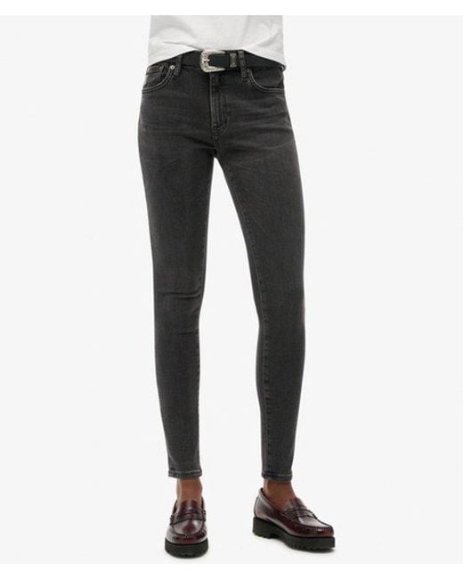 Superdry White & Co Cotton Vintage Mid Rise Skinny Jeans