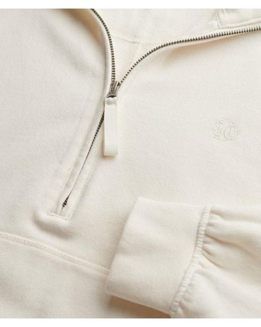 Superdry White & Co Studios Half Zip Sweatshirt