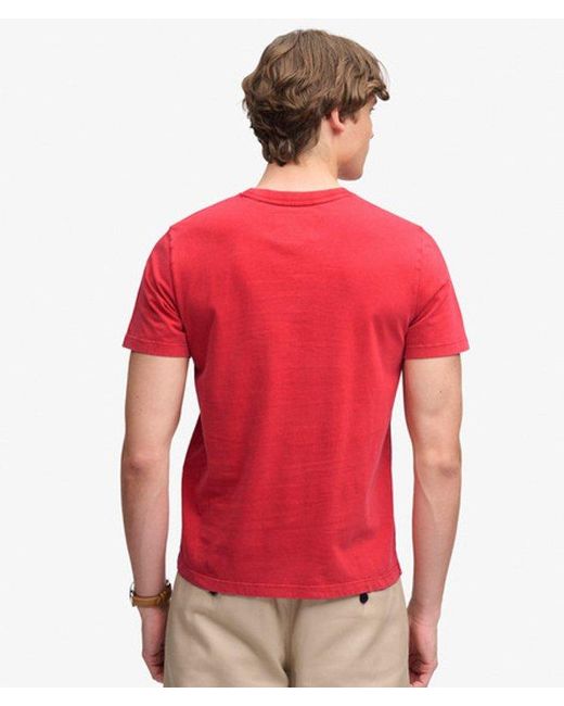 Superdry Red & Co Vintage Script T-shirt for men