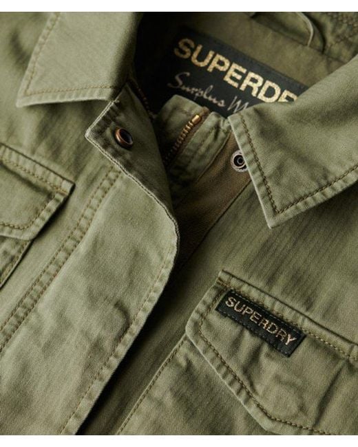 Superdry Green & Co Ladies Classic Logo Patch Military M65 Jacket