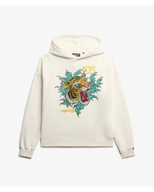 Superdry Natural Neo Trad Tattoo Relaxed Hoodie