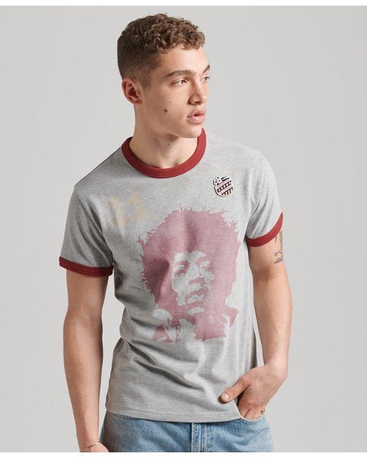 Superdry Ringspun Allstars Jh Vintage Re-issue T-shirt Grey in Grey for Men  | Lyst UK