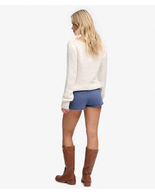 Superdry Blue & Co Athletic Essentials Fold Over Short