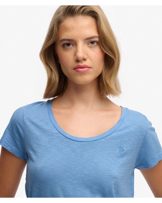 Superdry Blue & Co Studios Scoop Neck T-shirt
