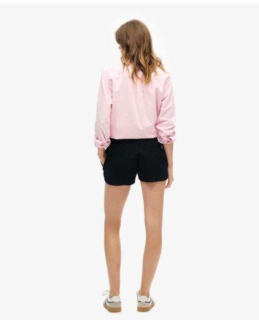 Superdry Pink Sportswear Logo Racer Shorts