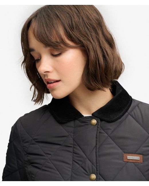 Superdry Black & Co Cord Trimmed Liner Jacket