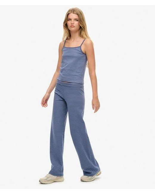 Superdry Athletic Essentials Omslag joggingbroek in het Blue
