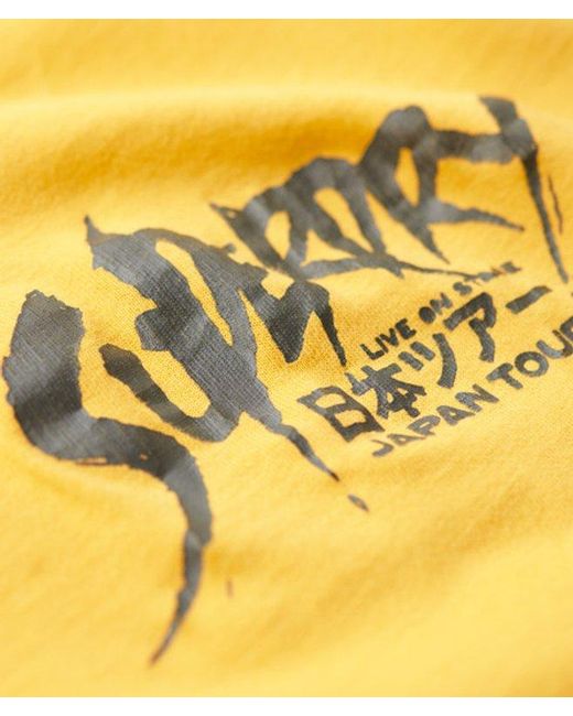 Superdry Yellow & Co Oversized Lo-fi Punk Graphic T-shirt
