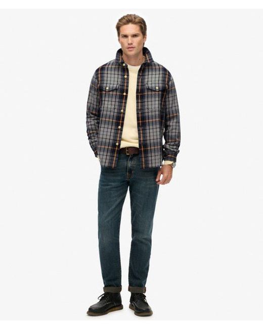 Superdry Black & Co The Merchant Store - Heavy Checked Shirt for men