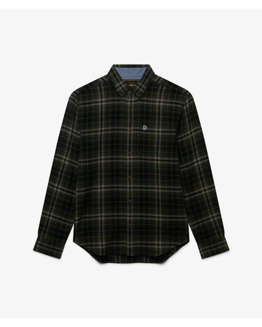 Superdry Black & Co Long Sleeve Cotton Lumberjack Shirt for men