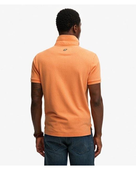 Superdry Orange & Co Classic Pique Polo Shirt for men