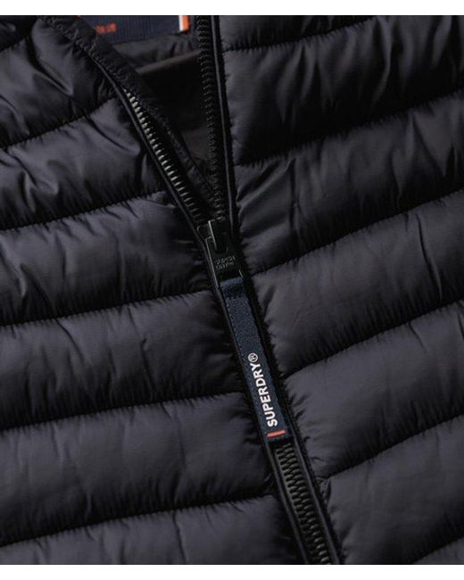Superdry Blue & Co Fully Lined Hooded Fuji Sport Padded Jacket for men