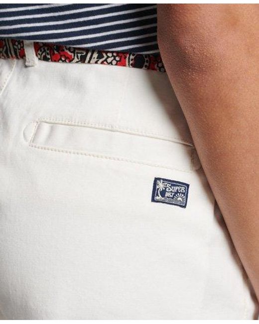 Superdry Blue Organic Cotton Vintage Chino Hot Shorts