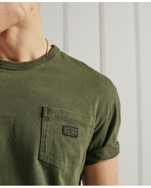 Superdry Green Nyc Box Fit T-Shirt Army for men