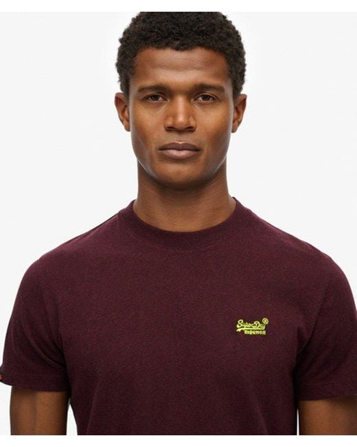 Superdry Red & Co Essential Logo T-shirt for men