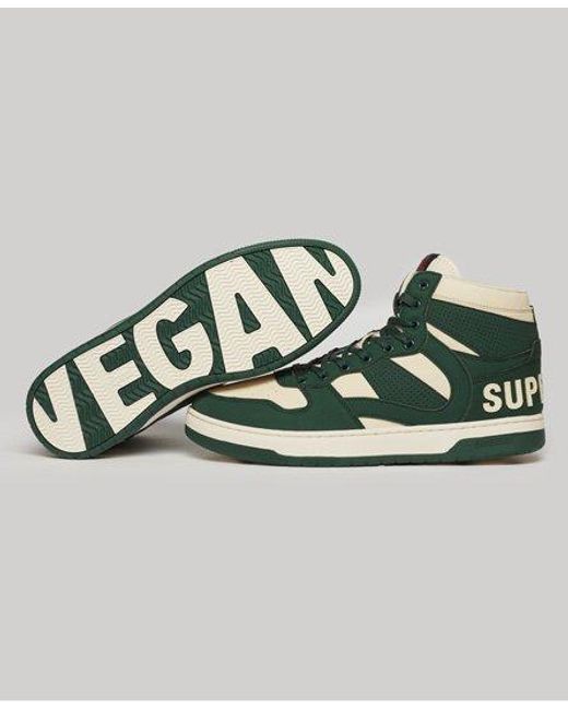 Superdry Green Vegan Jump High Top Trainers for men