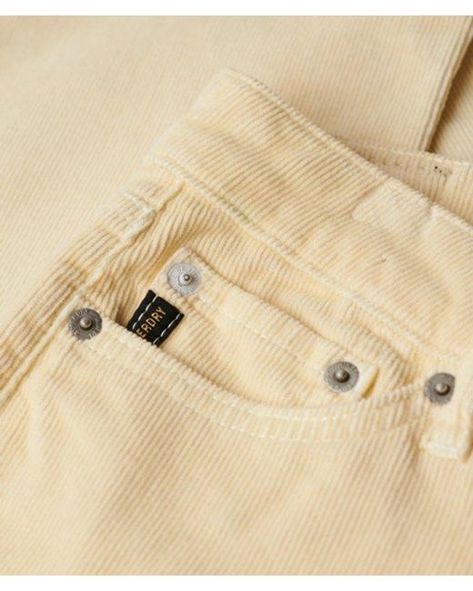 Superdry Natural & Co Low Rise Cord Flare Jeans