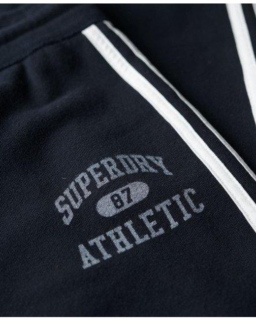 Superdry Blue Athletic Essentials Stripe Flare jogger