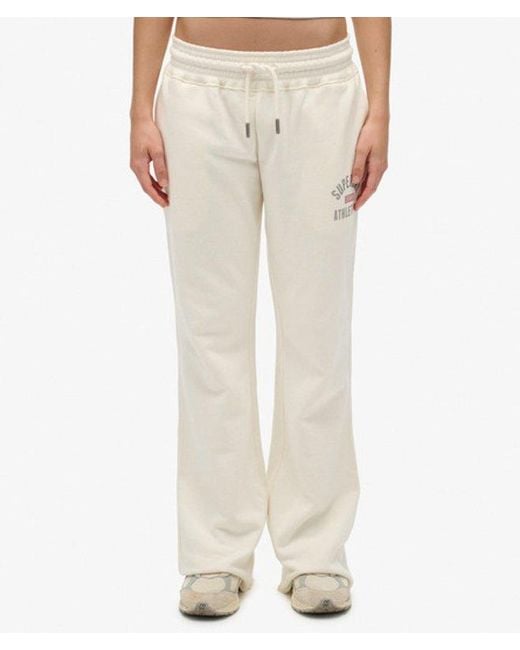 Superdry White & Co Athletic Print Flare joggers