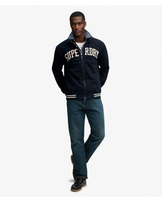 Superdry Blue & Co Vintage Athletic Track Jacket for men