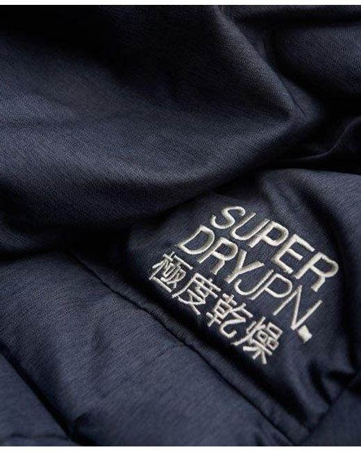 Superdry Blue Marl Toggle Puffer Jacket Marl
