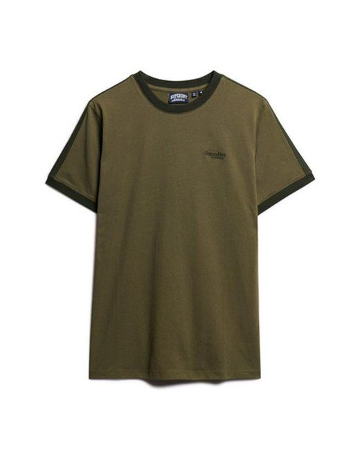 Superdry Green Essential Logo Retro T-shirt for men